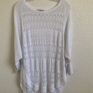 🍀Roz & Ali Plus Size Lace Sweater